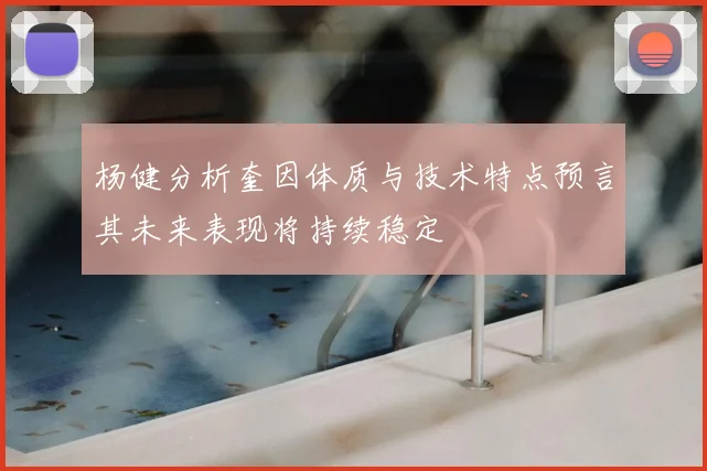 杨健分析奎因体质与技术特点预言其未来表现将持续稳定