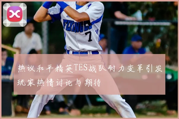 热议和平精英TES战队耐力变革引发玩家热情讨论与期待